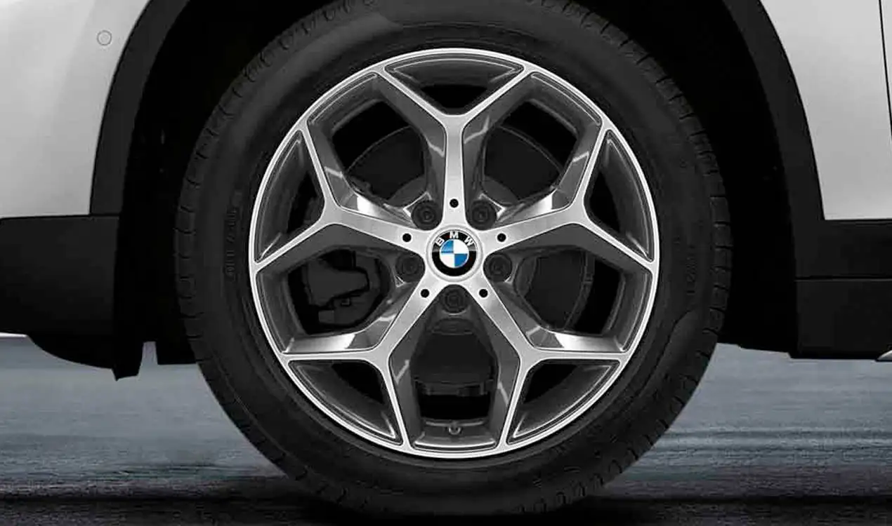 BMW Alufelge Y-Speiche 569 bicolor (orbitgrey / glanzgedreht) 7,5