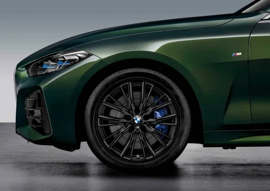 BMW Alufelge M Performance Doppelspeiche 796 schwarz matt 7,5J x 18 ET 25 Vorderachse 2er G42 3er G20 G21 4er G22 G23 