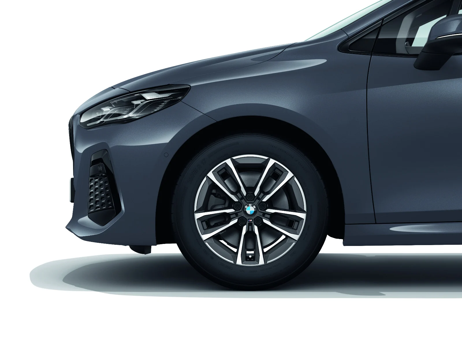 BMW Alufelge Doppelspeiche 834M gunmetal grey/glanzgedreht 7Jx17 ET41 2er U06 X1 U11