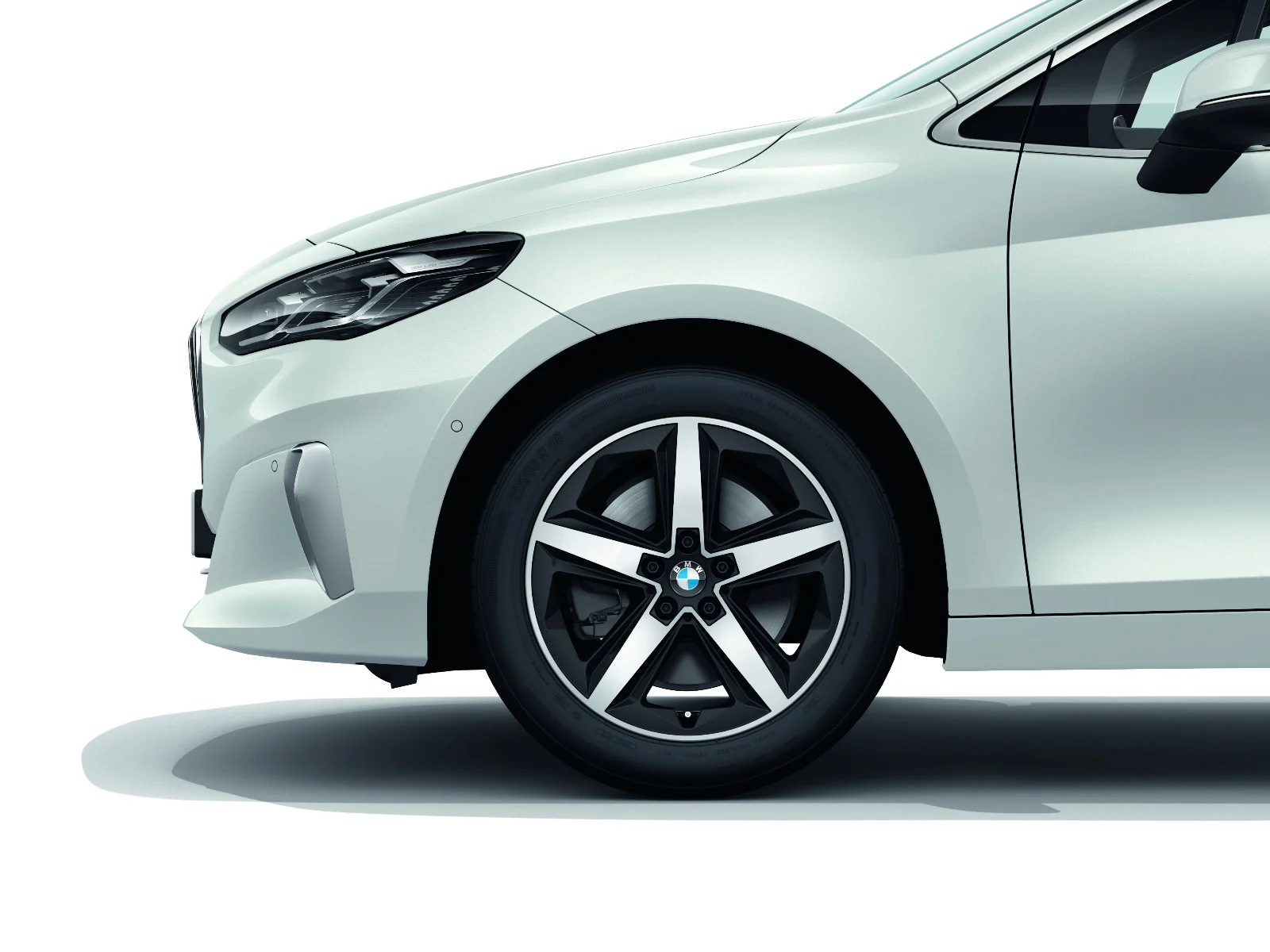 BMW Alufelge M Sternspeiche 837 bicolor (midnight grey/hochglanzpoliert) 7,5Jx18 ET 50 2er U06