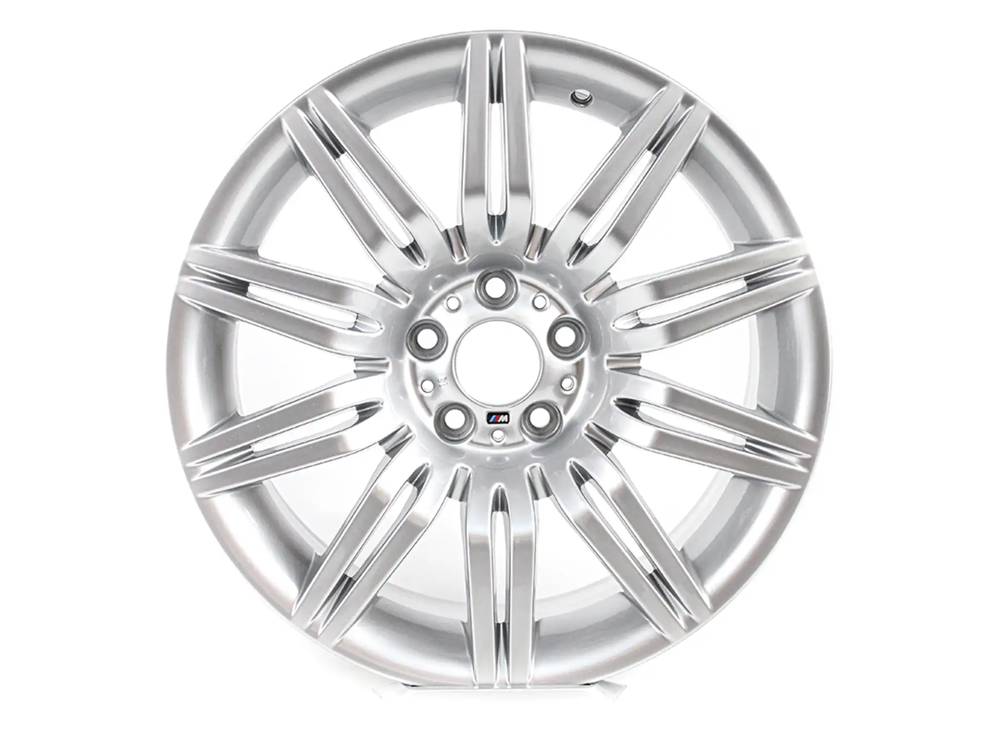 BMW Alufelge M Doppelspeiche 172 silber 9,5Jx19 ET32 5er E60 Hinterachse