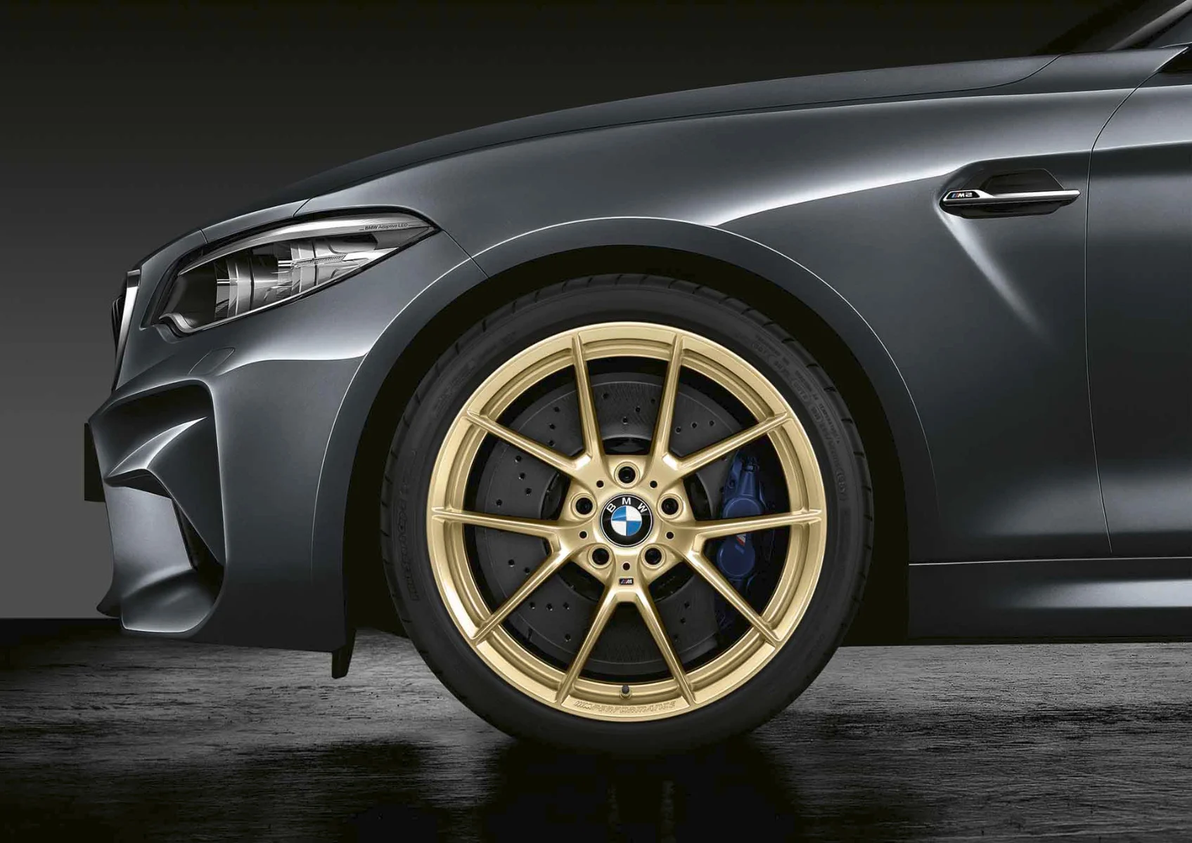 BMW Alufelge M Y-Speiche 763M Performance frozen gold 9Jx19 ET29 2er F87 M2 3er F80 M3 4er F82 M4/F83 M4