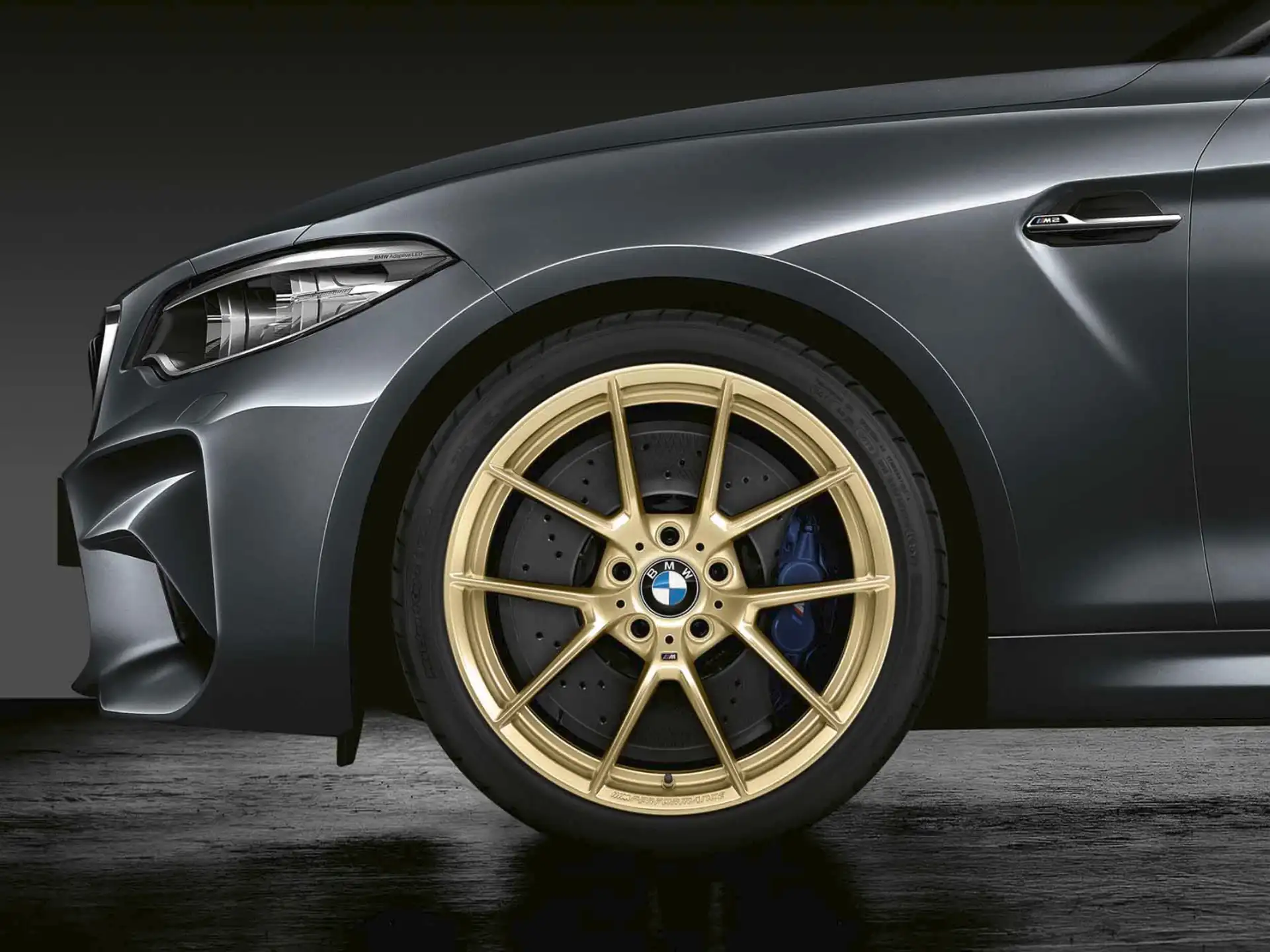 BMW Alufelge M Y-Speiche 763M Performance frozen gold 9Jx19 ET29 2er F87 M2 3er F80 M3 4er F82 M4/F83 M4
