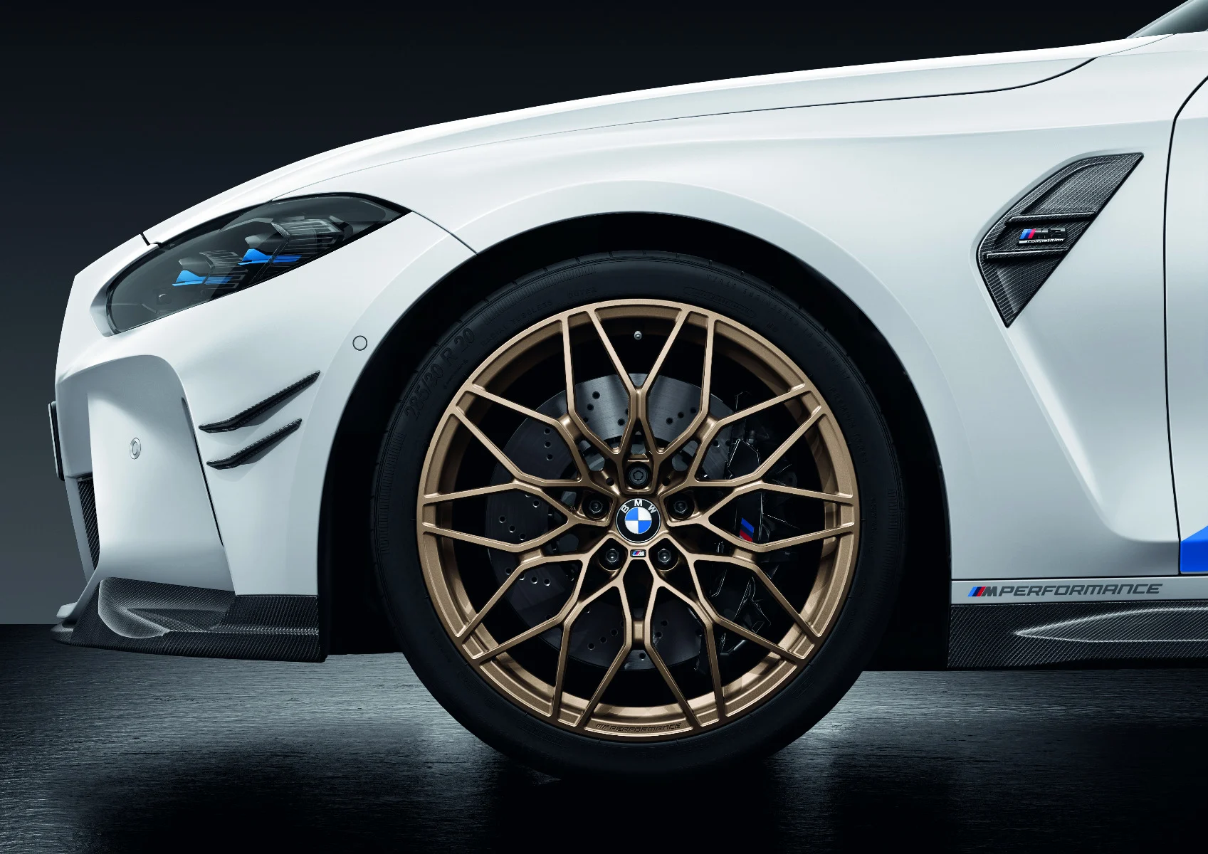 BMW Alufelge M Performance Kreuzspeiche 1000M goldbronze matt 9,5Jx20 ET20 2er G87 M2 3er G80 M3/G81 M3 4er G82 M4/G83 M4