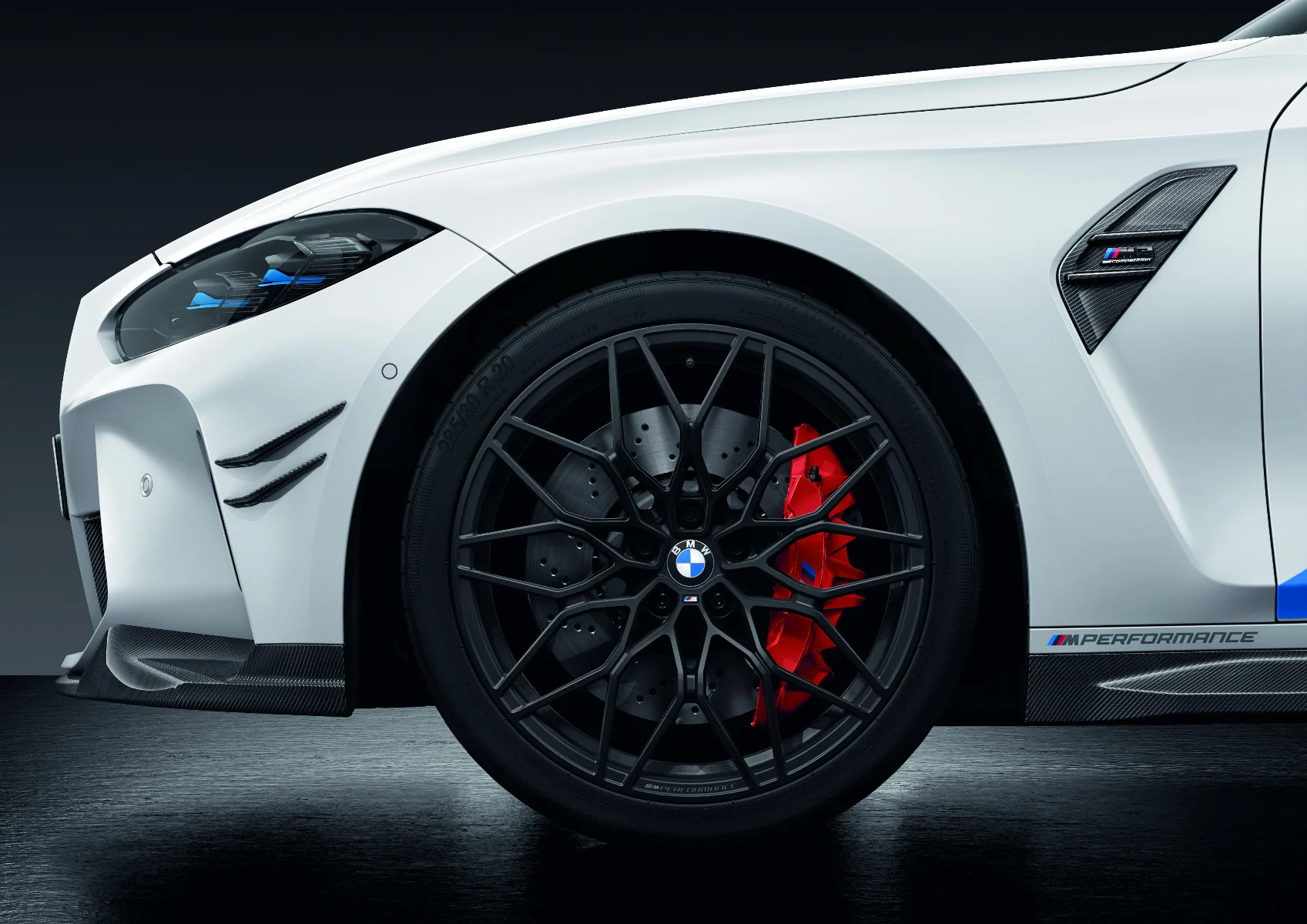BMW Alufelge M Performance Kreuzspeiche 1000M jet black matt 9,5Jx20 ET 20 Vorderachse M2 G87 M3 G80 M4 G82 G83