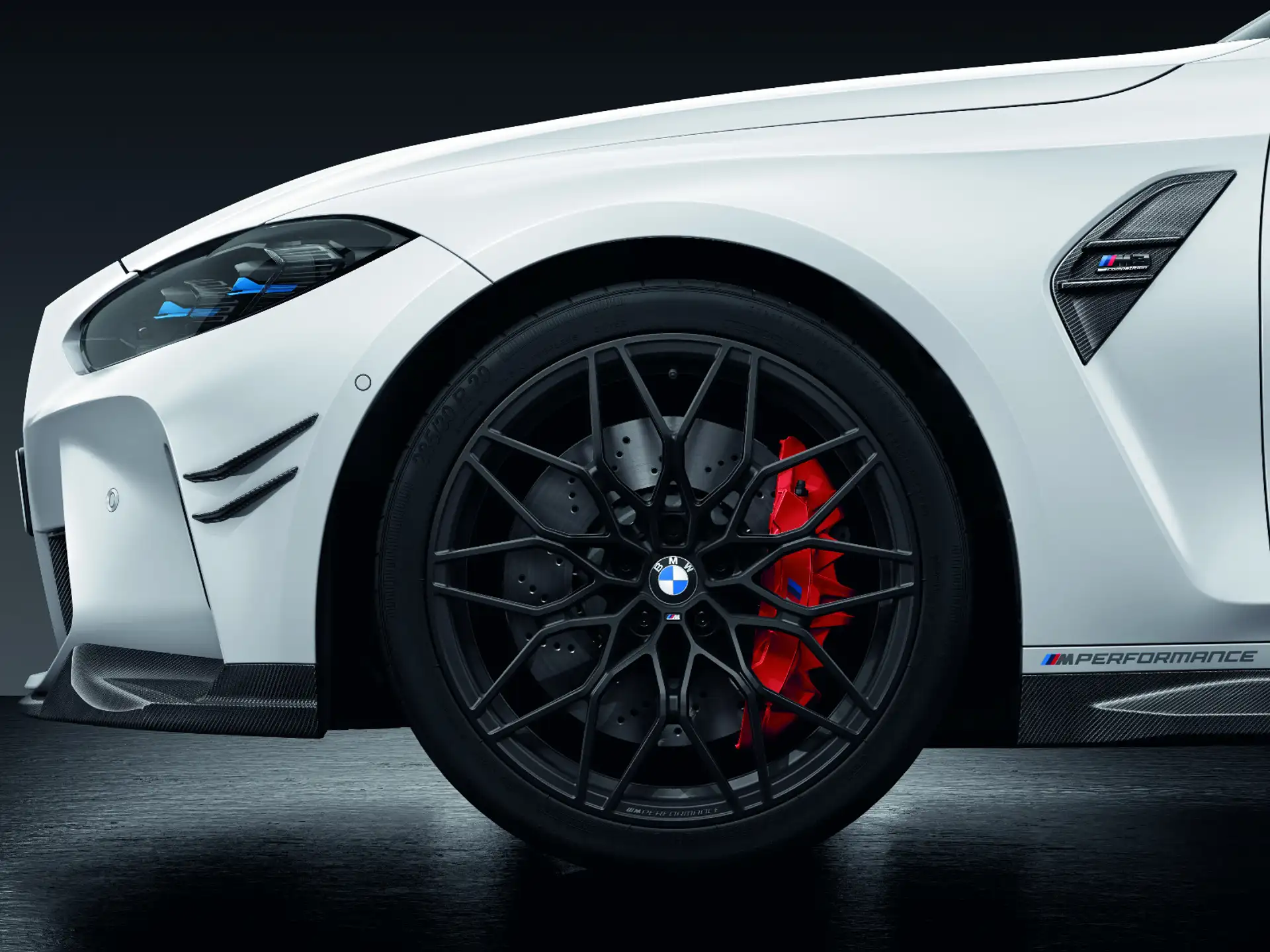 BMW Alufelge M Performance Kreuzspeiche 1000M jet black matt 9,5Jx20 ET 20 Vorderachse M2 G87 M3 G80 M4 G82 G83