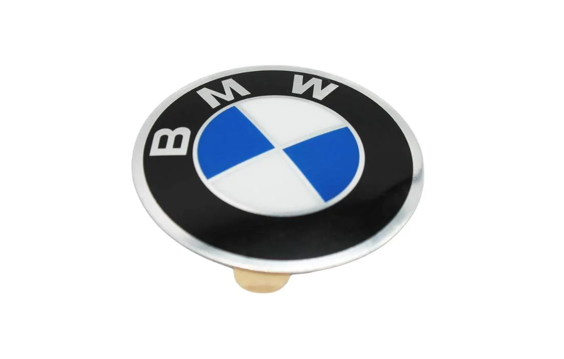 BMW Plakette mit Klebefolie 