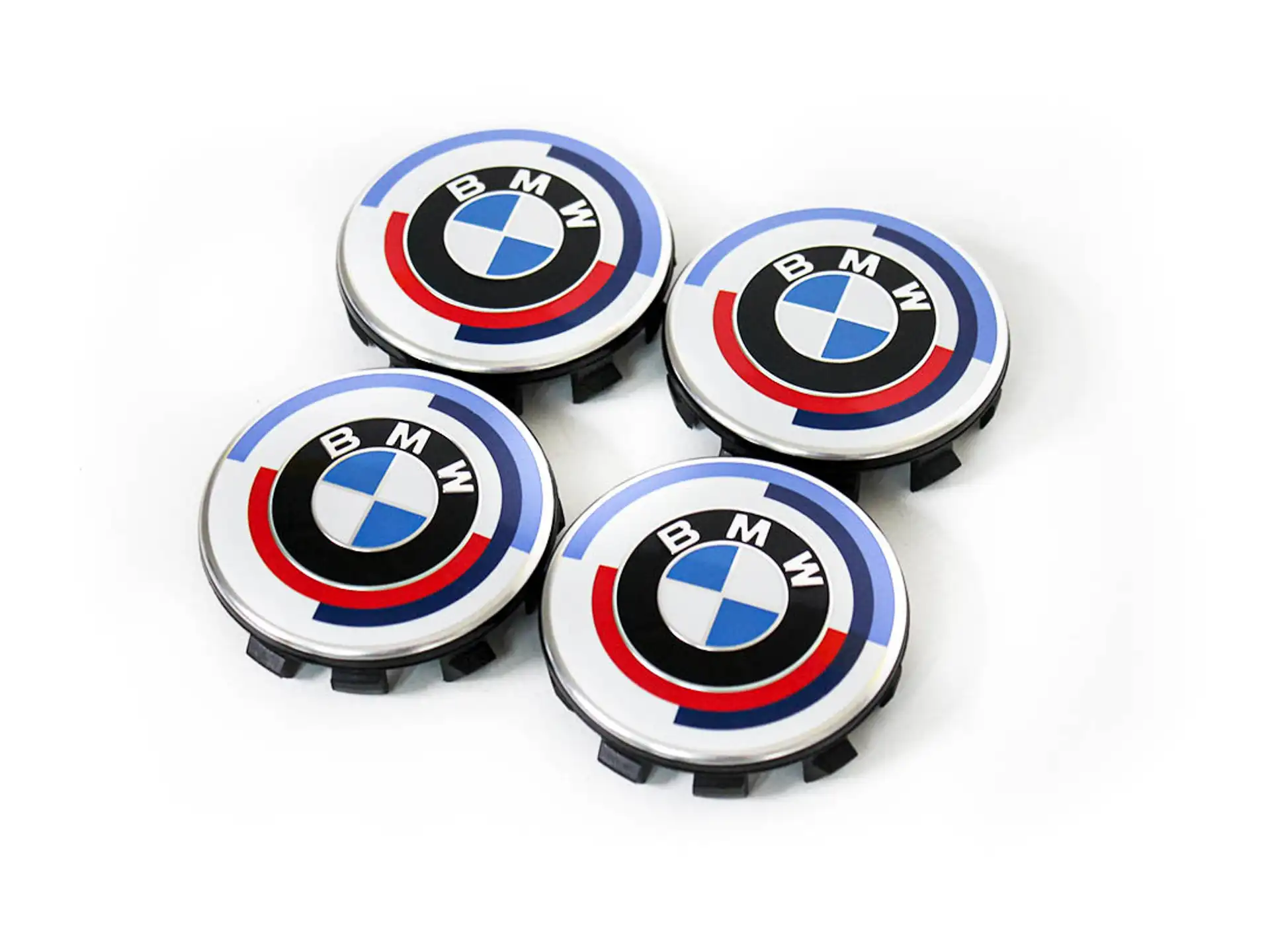 BMW Satz Nabenabdeckung Felgendeckel Nabendeckel 50 Jahre BMW M Ø 55 mm