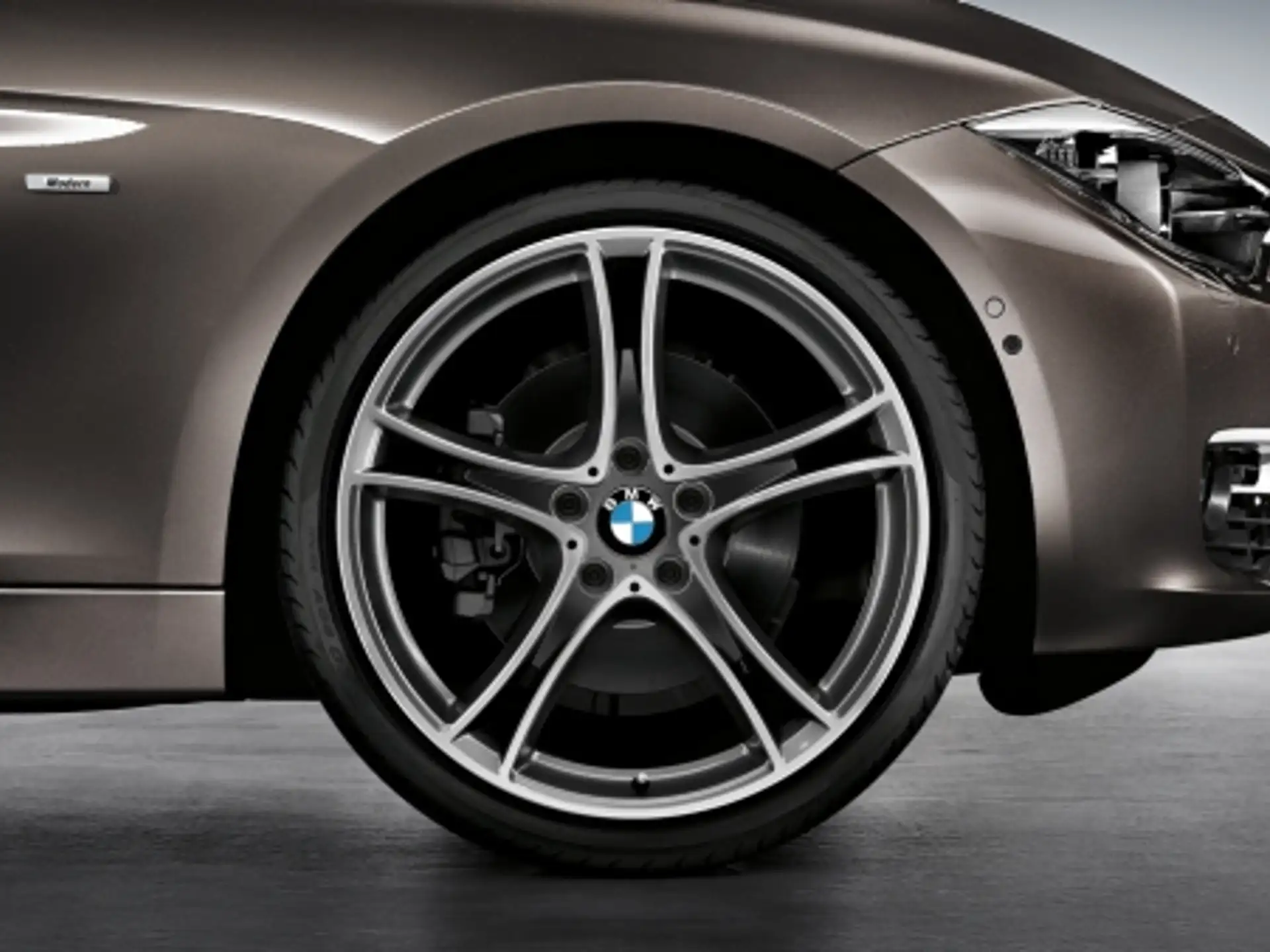 BMW Alufelge Doppelspeiche 361 ferricgrey/glanzgedreht 8Jx20 ET36 3er F30/F31 4er F32/F33/F36
