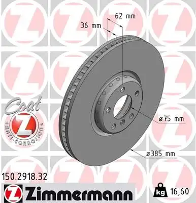 ZIMMERMANN Bremsscheibe IZIN150291832