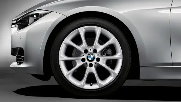 BMW Alufelge V-Speiche 398 18 Zoll orbitgrey - 3er F30 F31 4er F3
