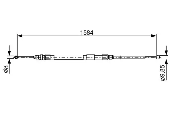 BOSCH Seilzug, Feststellbremse 4047025220637