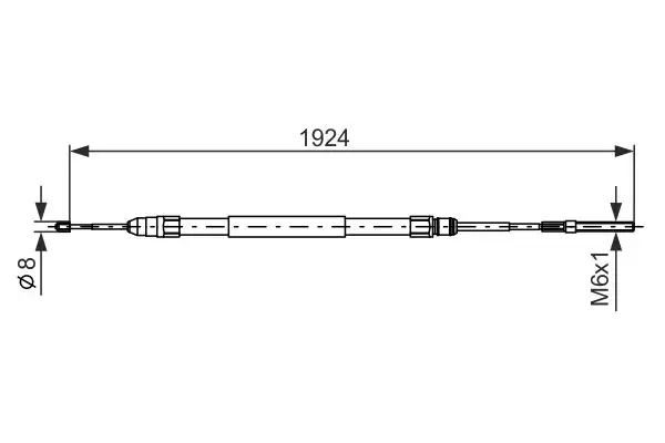 BOSCH Seilzug, Feststellbremse 3165143534717