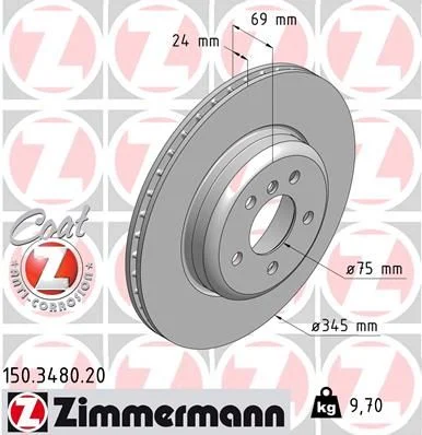 ZIMMERMANN Bremsscheibe IZIN150348020