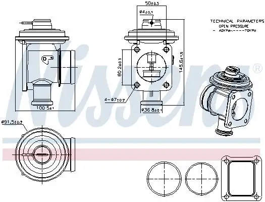 NISSENS AGR-Ventil 5707286501256