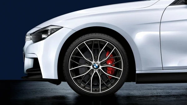 BMW Alufelge M Doppelspeiche 405 orbitgrey/glanzgedreht 8Jx20 ET36 3er F30/F31 4er F32/F33/F36