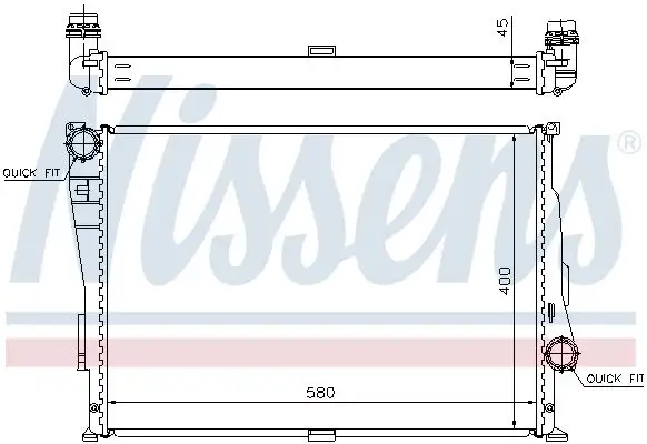 NISSENS Kühler, Motorkühlung INIS60806