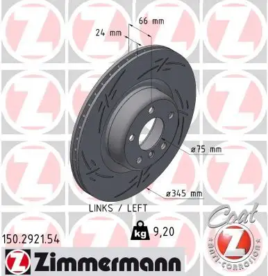 ZIMMERMANN Bremsscheibe 4250238791188