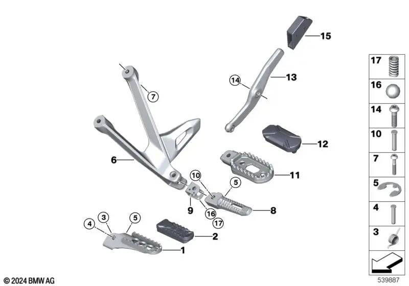 BMW Kofferhalter rechts unten 46717923484