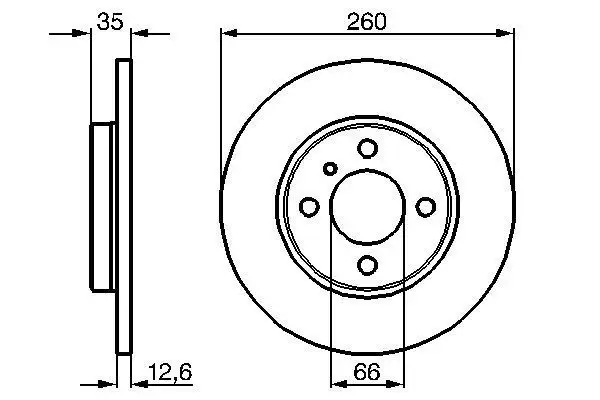 BOSCH Bremsscheibe IBOH0986478029