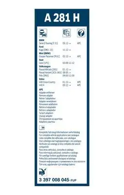 BOSCH Wischblatt IBOH3397008045
