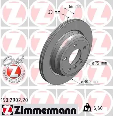 ZIMMERMANN Bremsscheibe IZIN150290220