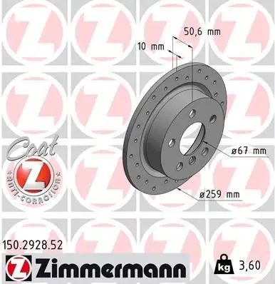 ZIMMERMANN Bremsscheibe IZIN150292852