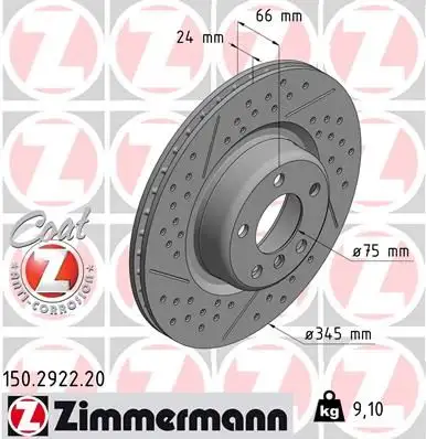 ZIMMERMANN Bremsscheibe IZIN150292220