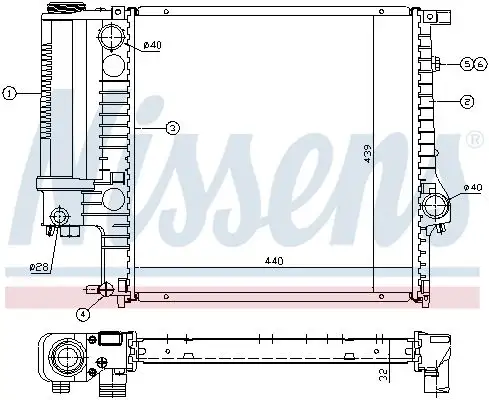NISSENS Kühler, Motorkühlung INIS60623