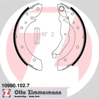 ZIMMERMANN Bremsbackensatz IZIN109901027