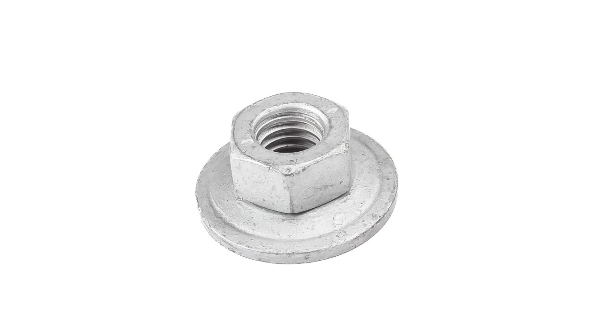 BMW Sechskantmutter mit Scheibe M8 E30 E36 E12 E21 E23 E24 E28 E31 E32 E34 E38 E39 E46 E52 E53 E60 E61 E63 E64 E65 E66 E81 E82 E83 E84 E85 E86 E87 E88 E89 E90 E91 E92 E93 F57 R50 R52 R53 R55 R56 R57 R58 R59 51117070183