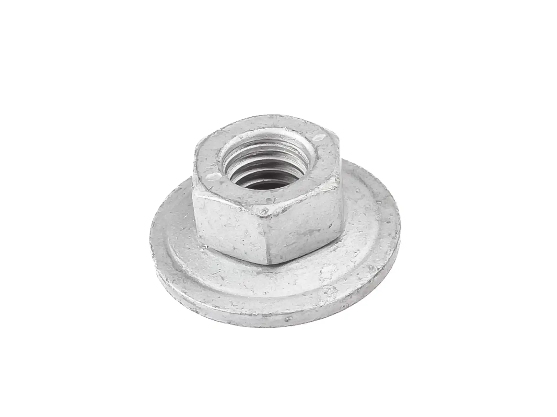 BMW Sechskantmutter mit Scheibe M8 E30 E36 E12 E21 E23 E24 E28 E31 E32 E34 E38 E39 E46 E52 E53 E60 E61 E63 E64 E65 E66 E81 E82 E83 E84 E85 E86 E87 E88 E89 E90 E91 E92 E93 F57 R50 R52 R53 R55 R56 R57 R58 R59 51117070183