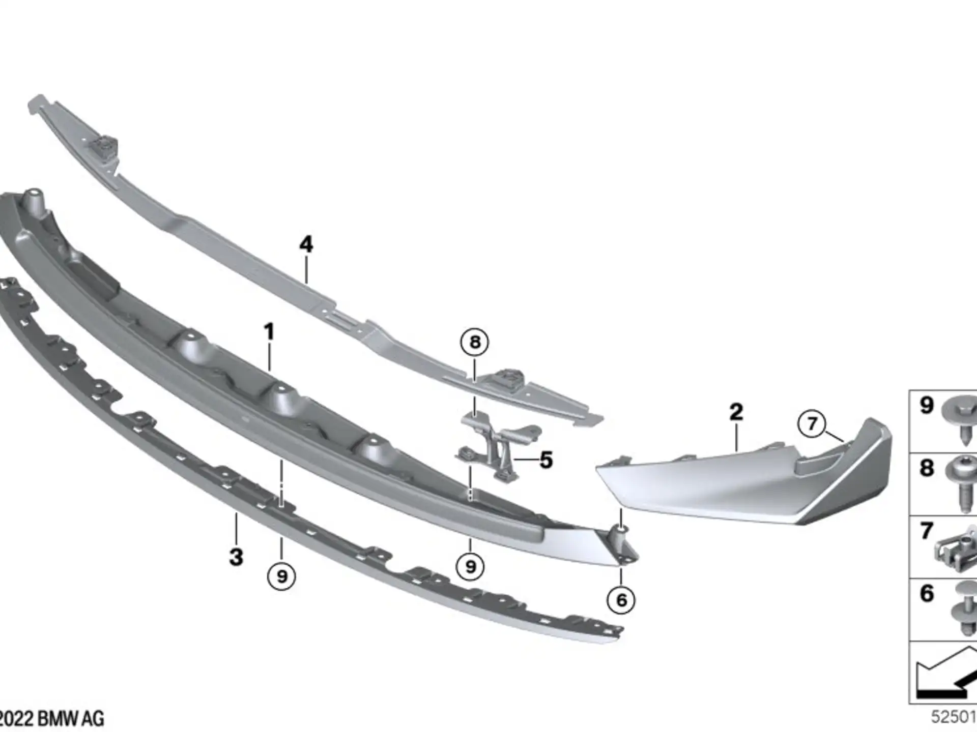 BMW Frontsplitter links M3 G80 CS