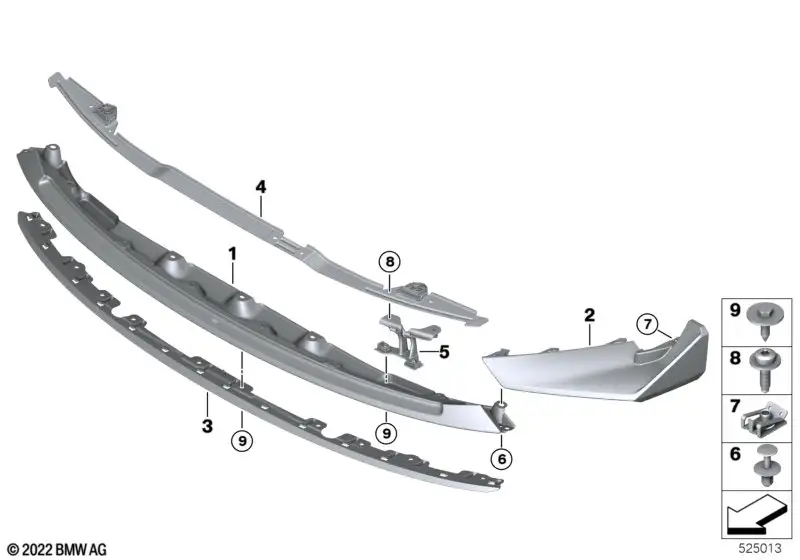 BMW Frontsplitter links M3 G80 CS