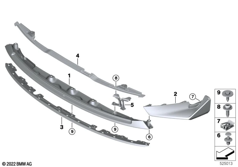 BMW Frontsplitter rechts M3 G80 CS