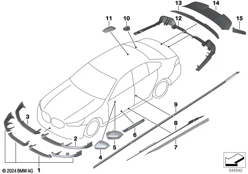 BMW Heckfinne Carbon 51125A85299