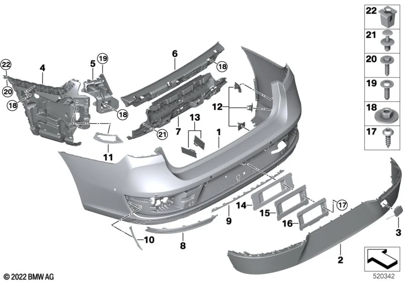BMW Absorbertrichter links 7er G70
