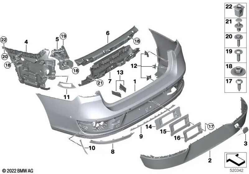 BMW Absorbertrichter links 7er G70