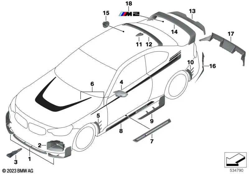 BMW Satz Klebefolie Seitenwand 51145A65A10