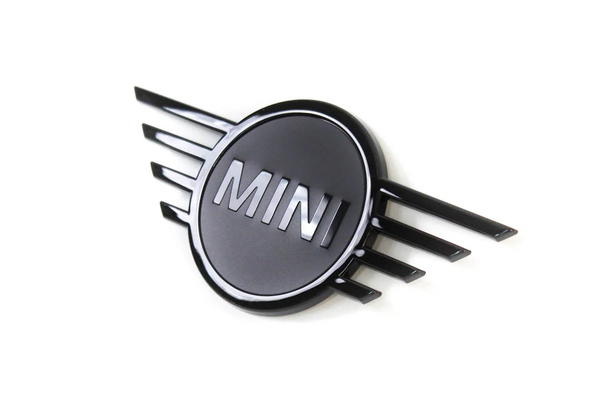 MINI Emblem Haube vorne schwarz Piano Black F55, F56, F57
