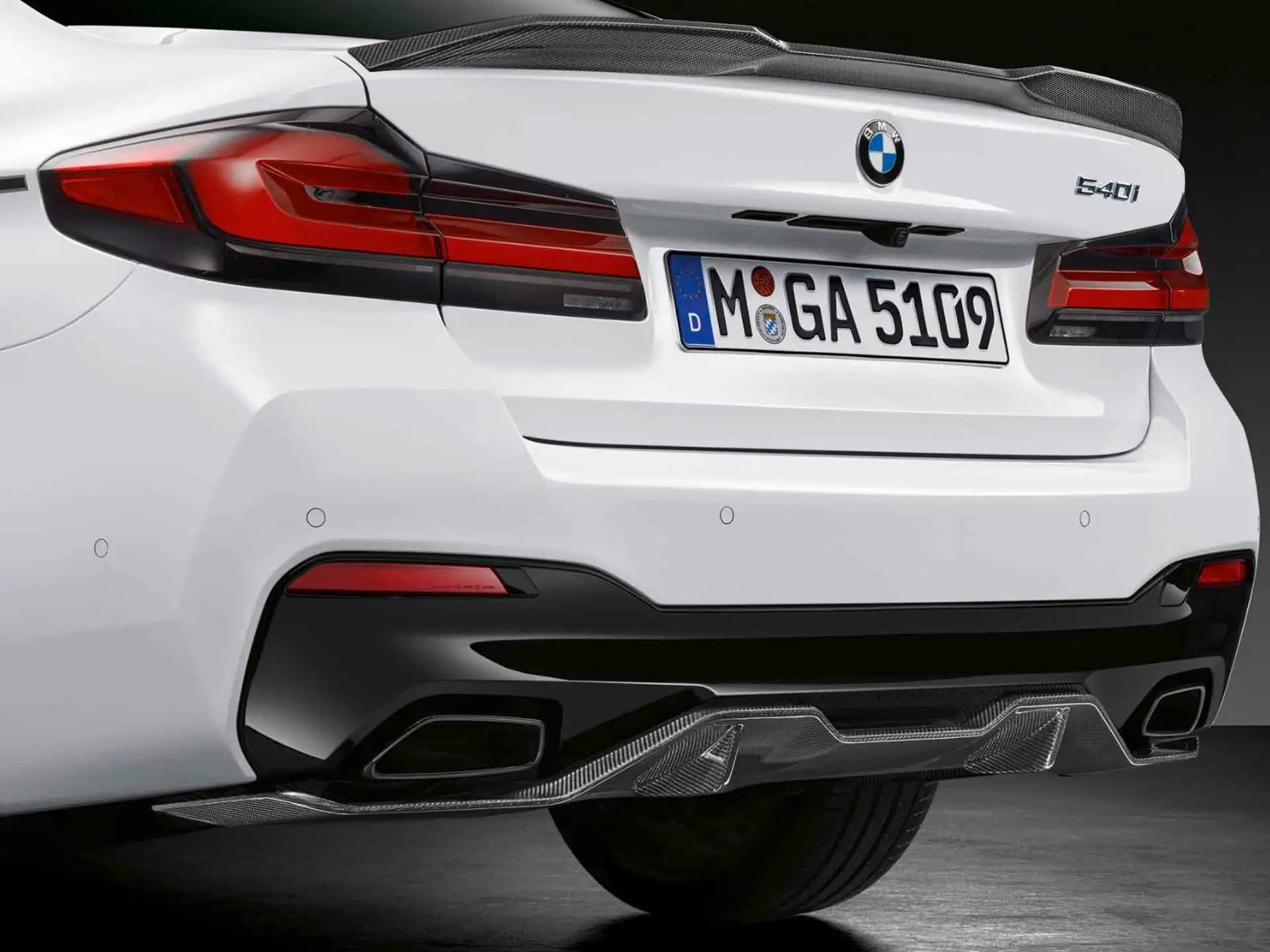 BMW M Performance Blende Stoßfänger hinten 5er G30 LCI