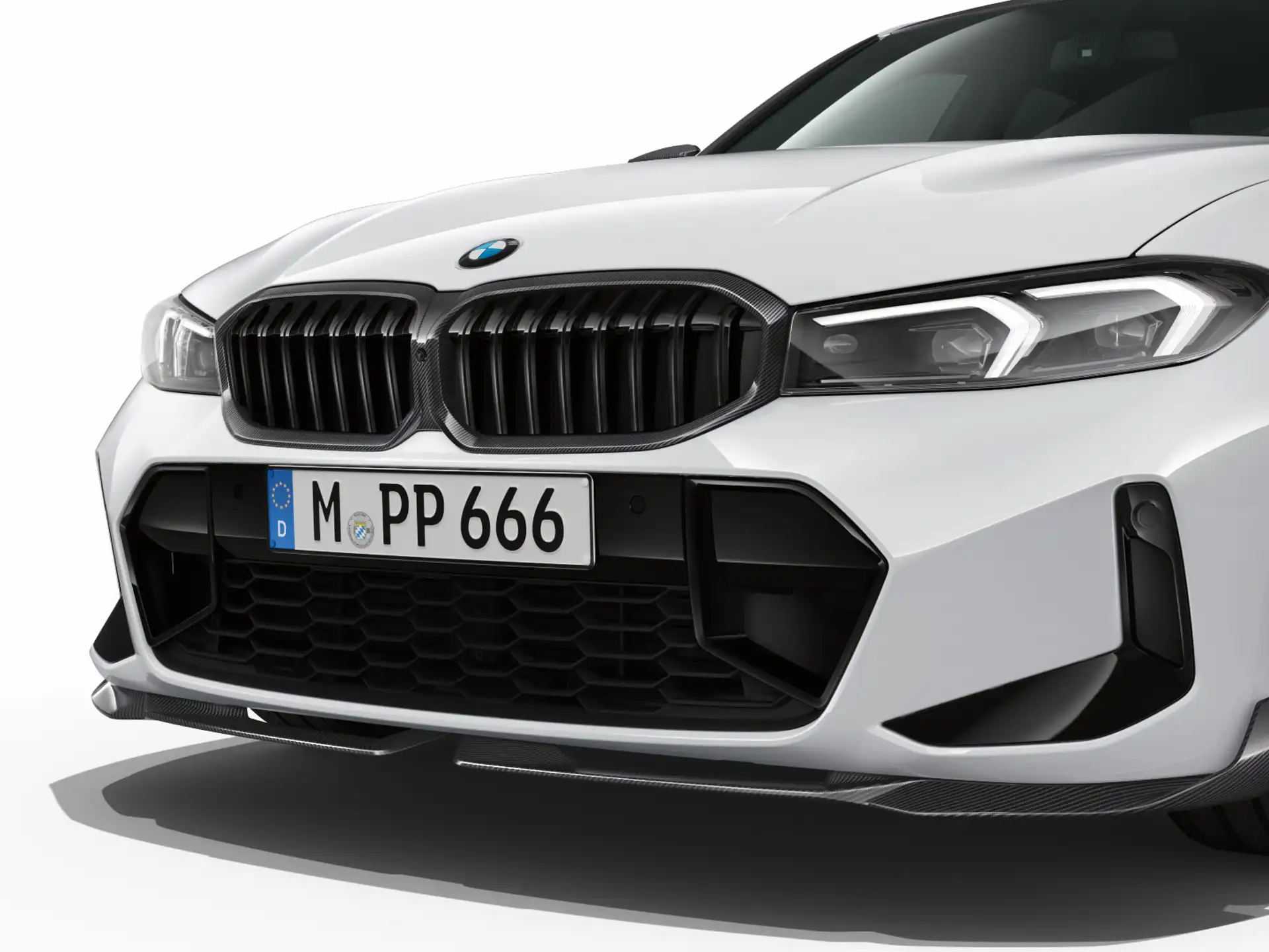 BMW M Performance Frontaufsatz Carbon links 3er G20 LCI