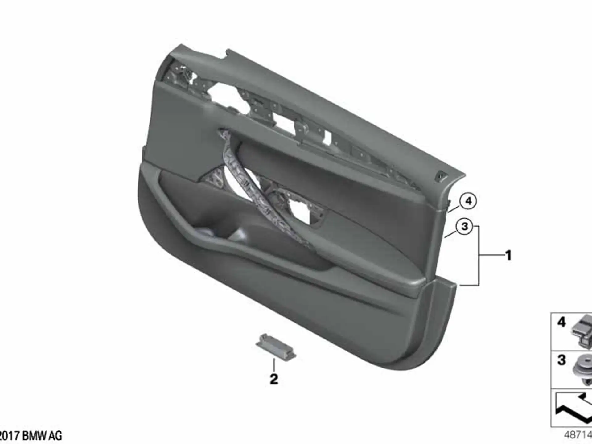 BMW Türverkleidung vorn links 5er G30 G31