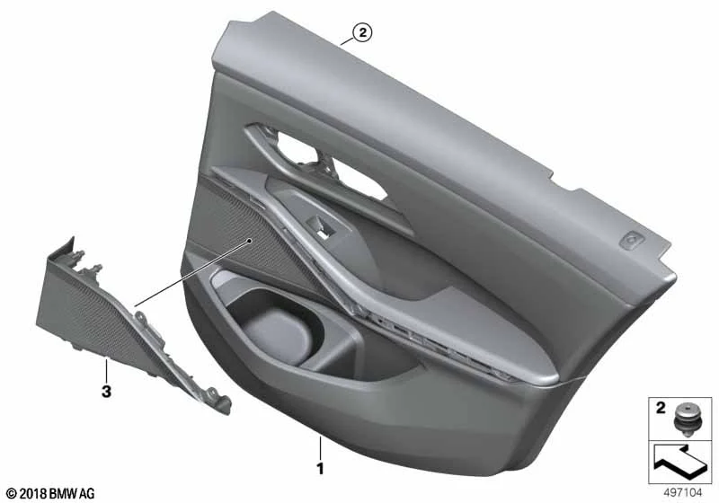 BMW Türverkleidung hinten links 3er G20 G21