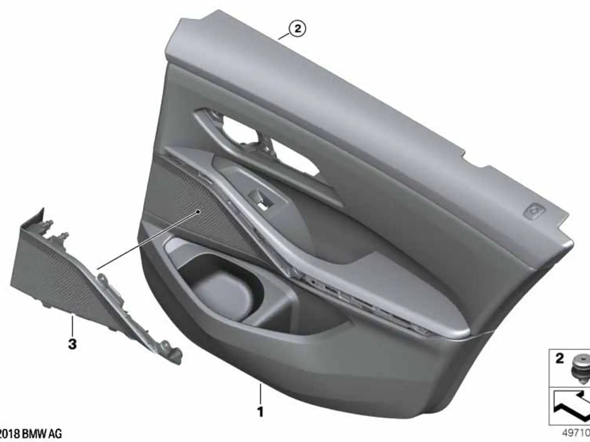 BMW Türverkleidung hinten links 3er G20 G21