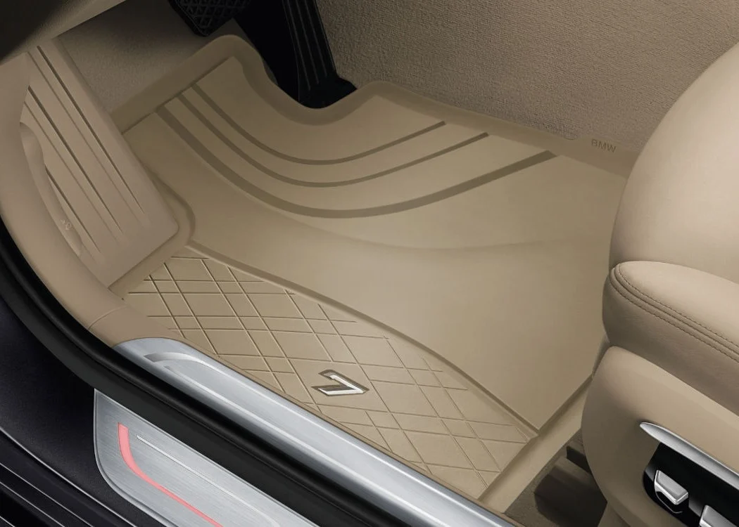 BMW Fussmatten Allwetter vorn beige 7er G11 G12