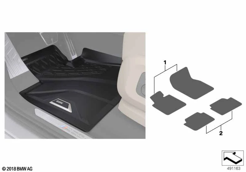 BMW Floor Liner hinten X7 G07