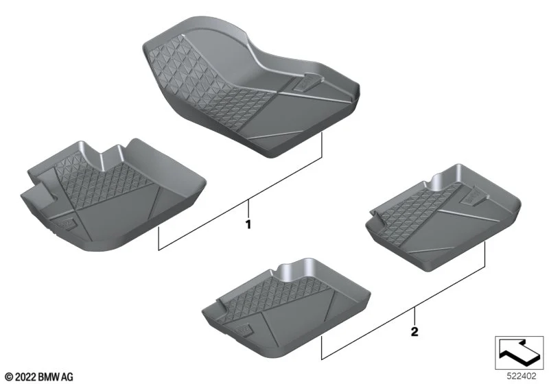 BMW Floor Liner hinten X1 U11