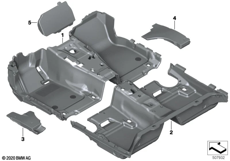 BMW Bodenverkleidung vorn 2er G42