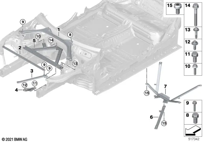 BMW Domstrebe i4 G26